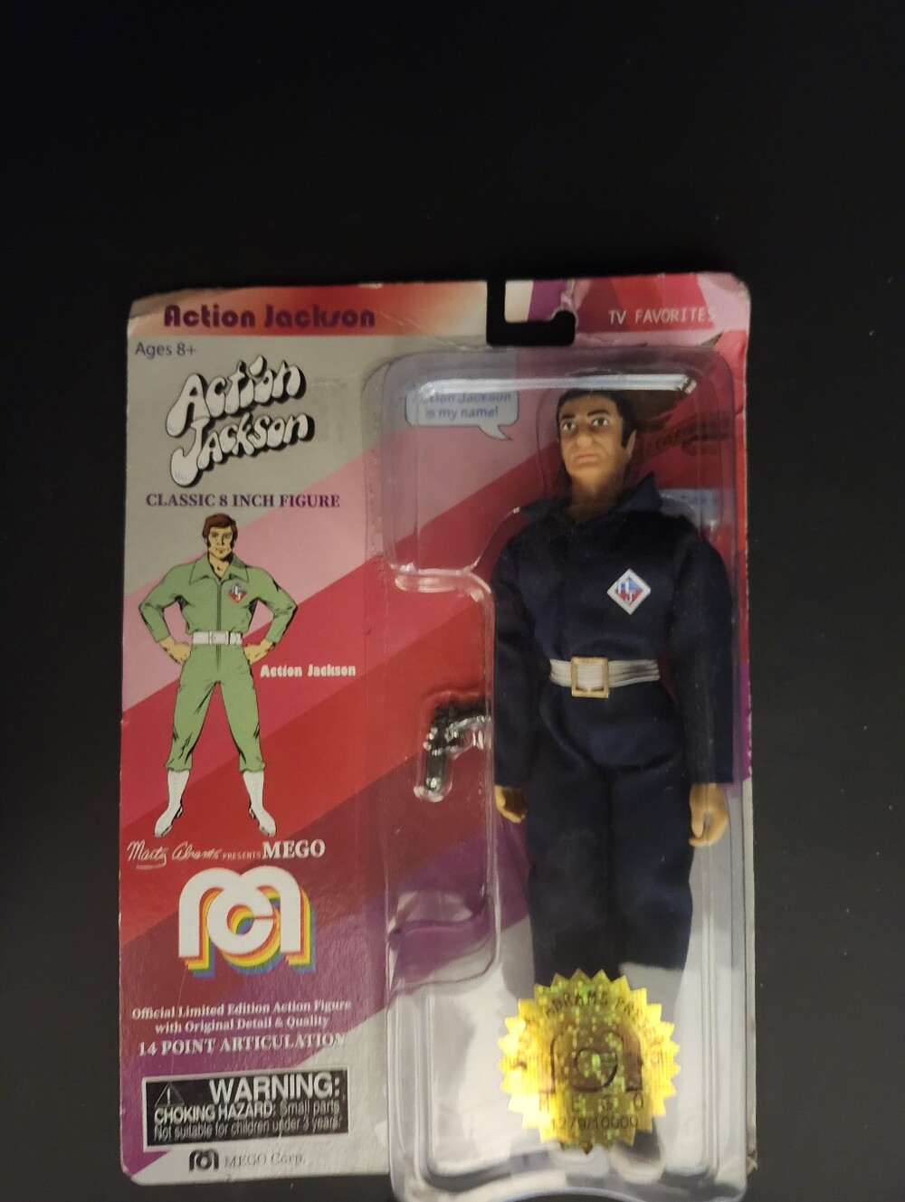 Mego Action Jackson Classic 8-Inch Figure — Navy Outfit